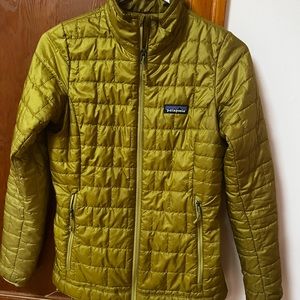 Patagonia XXS Nano puff jacket, sulphur/gold